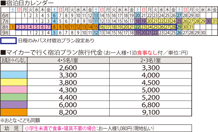 旅行代金/ジュノンガーデン