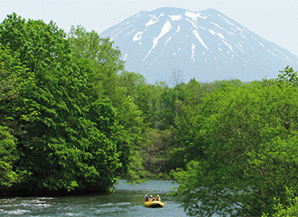 ニセコ川下り　羊蹄山
