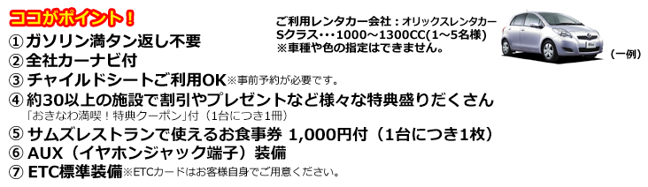 レンタカーについて