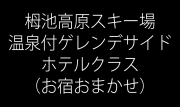 【お宿おまかせ】温泉付ゲレンデサイド（徒歩約5分以内）ホテル
