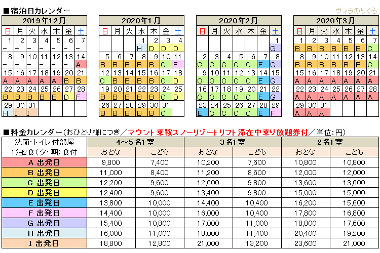 ツアー代金