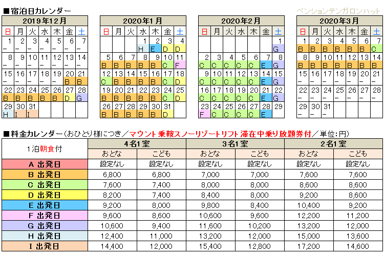 ツアー代金