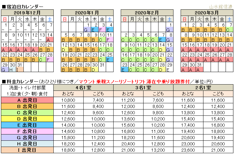 ツアー代金
