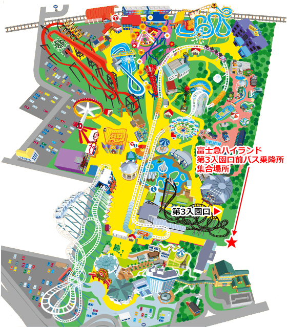 富士急ハイランドの夜行日帰りバスツアー関西発 大阪 京都発