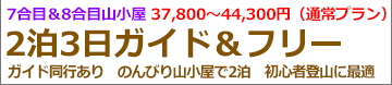 朝発3日間吉田ガイド＆フリー