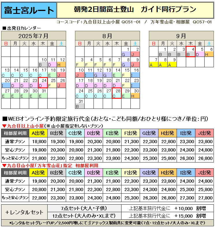 感謝祭プラン
