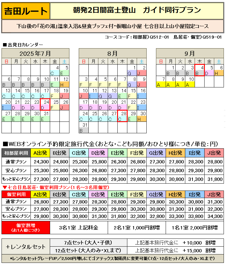 感謝祭プラン