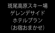 【スノーフェスタ】斑尾高原周辺ホテルプラン