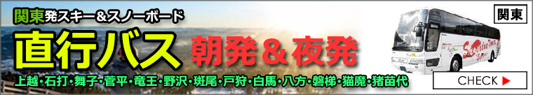 関東発スキー＆スノーボード 2023 直行バスプラン