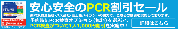 PCR検査オプションについて