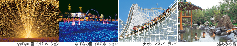 ナガシマスパーランド・なばなの里ウィンターイルミネーション